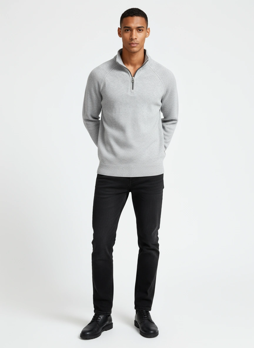 Men's Thick Turtleneck Cotton Sweatshirt
