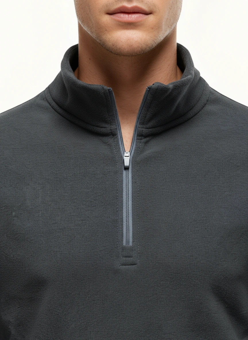 Men's Thick Turtleneck Knit Sweatshirt