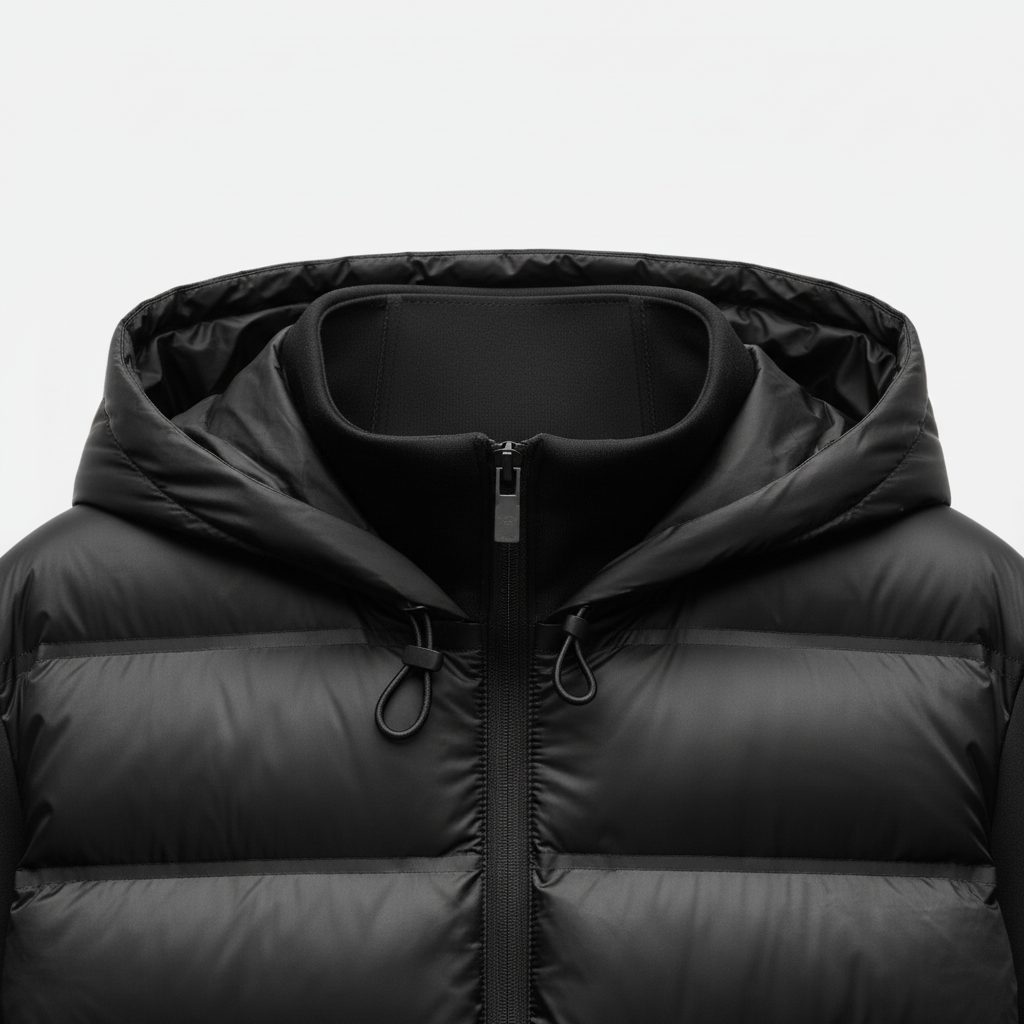 Women's Hooded Zip Up Turtleneck Jacket