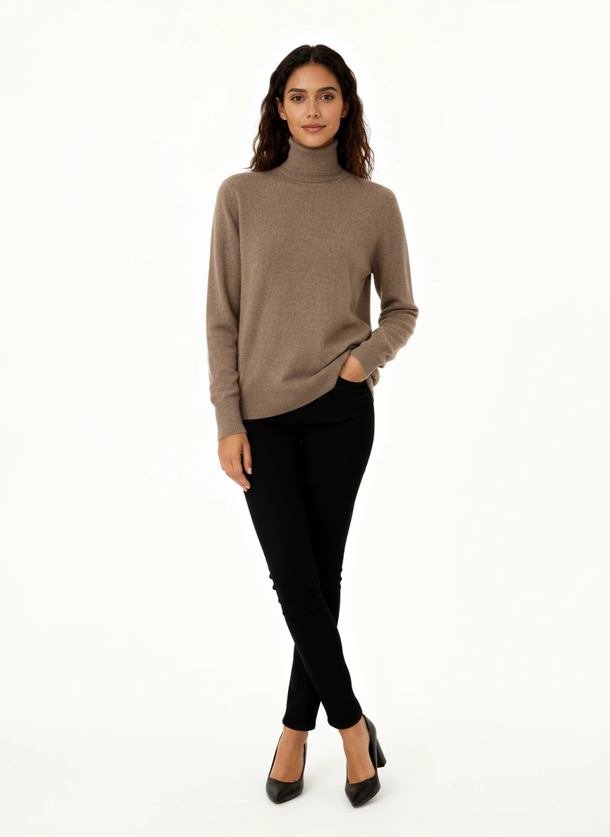Women's Mock Neck Knit Sweater