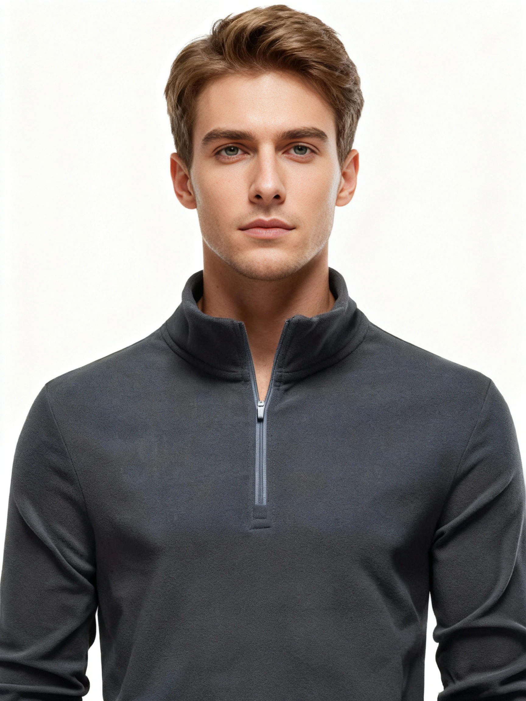 Men's Thick Turtleneck Knit Sweatshirt