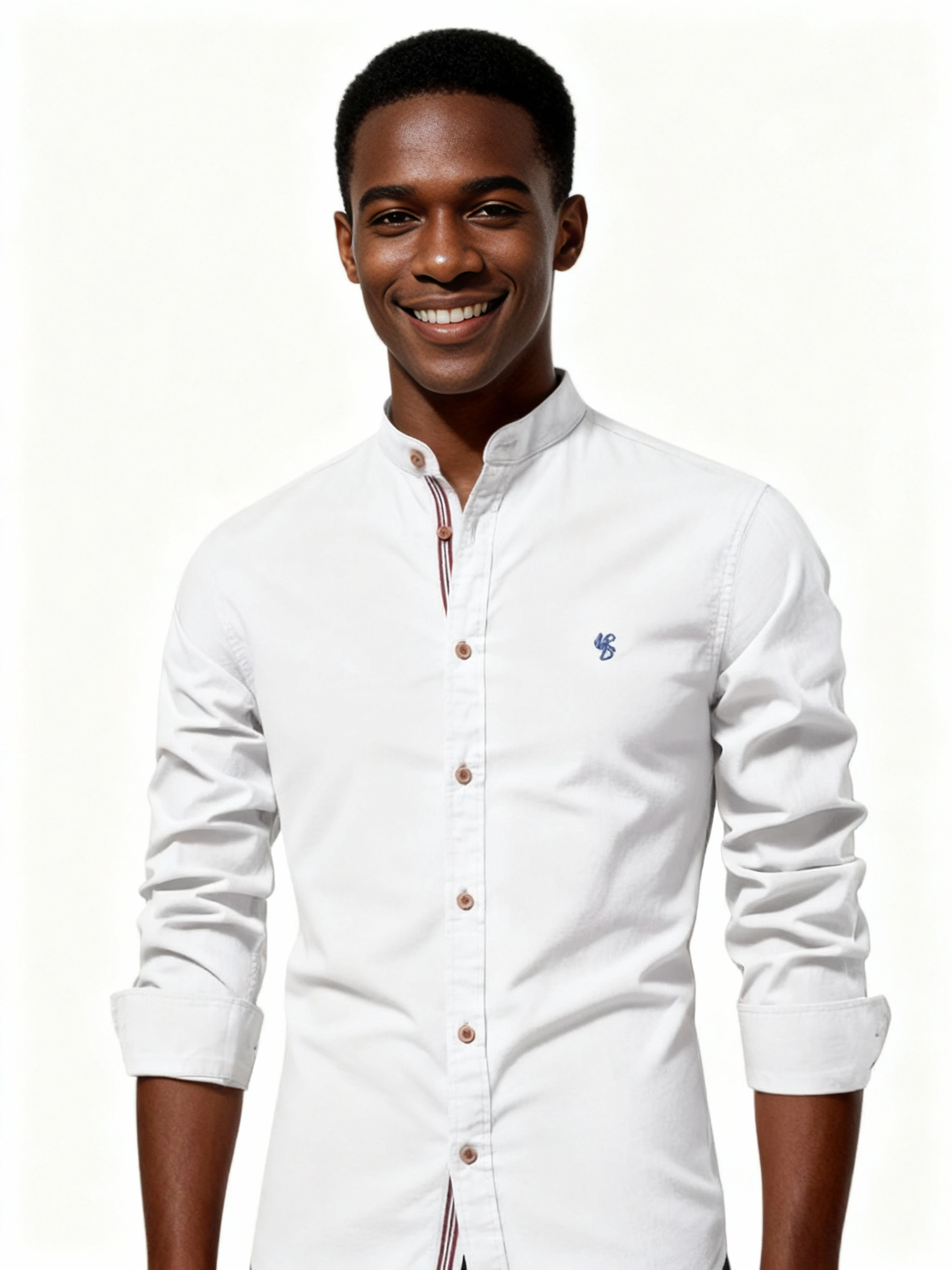 Men's Cotton Stand Collar Shirt