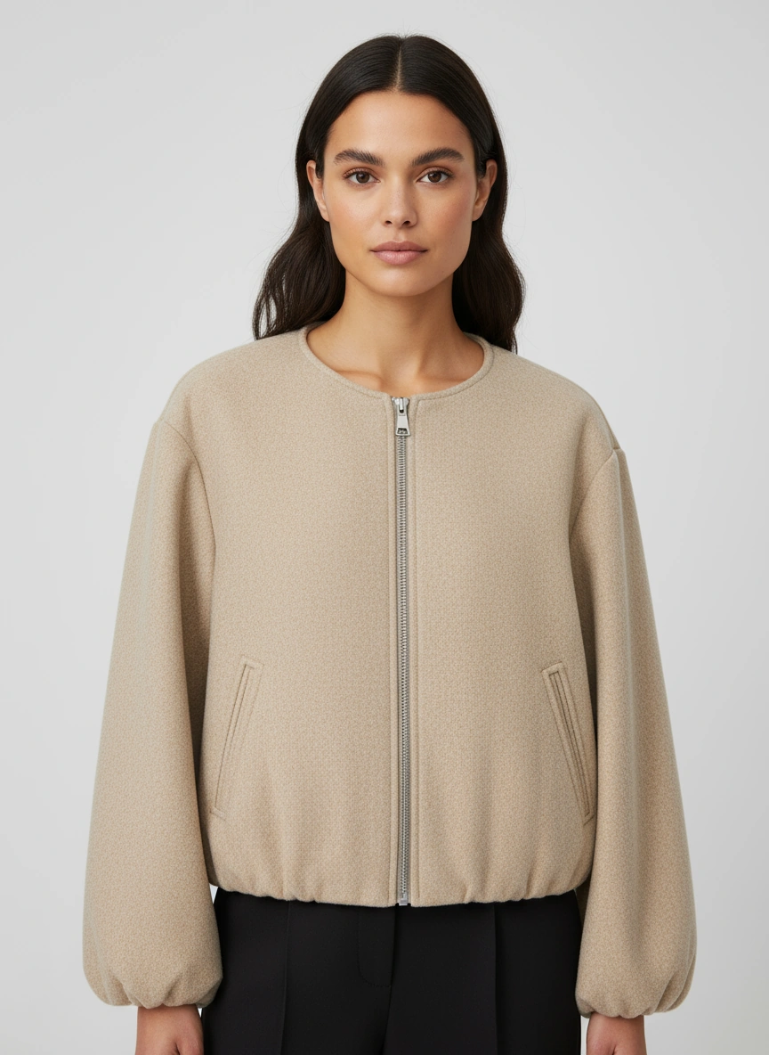 Women's Sporty Zip Jacket Polyester