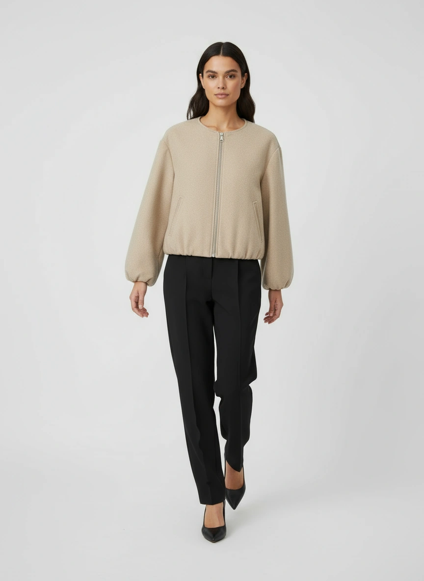 Women's Sporty Zip Jacket Polyester